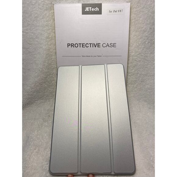JETech Case for iPad 10.2-Inch, Silver, Auto Wake/Sleep Cover - Picture 3 of 8